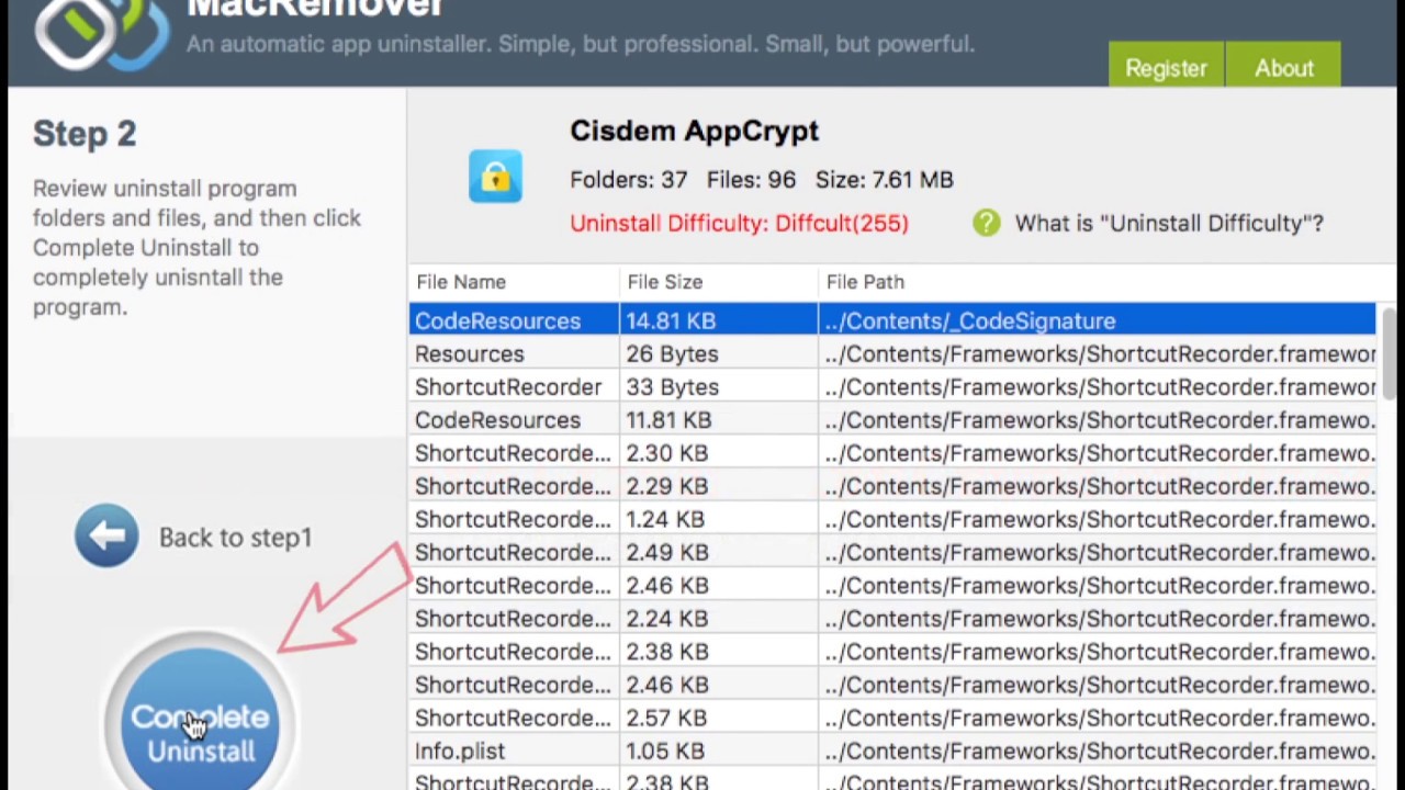 remove cisdem appcrypt